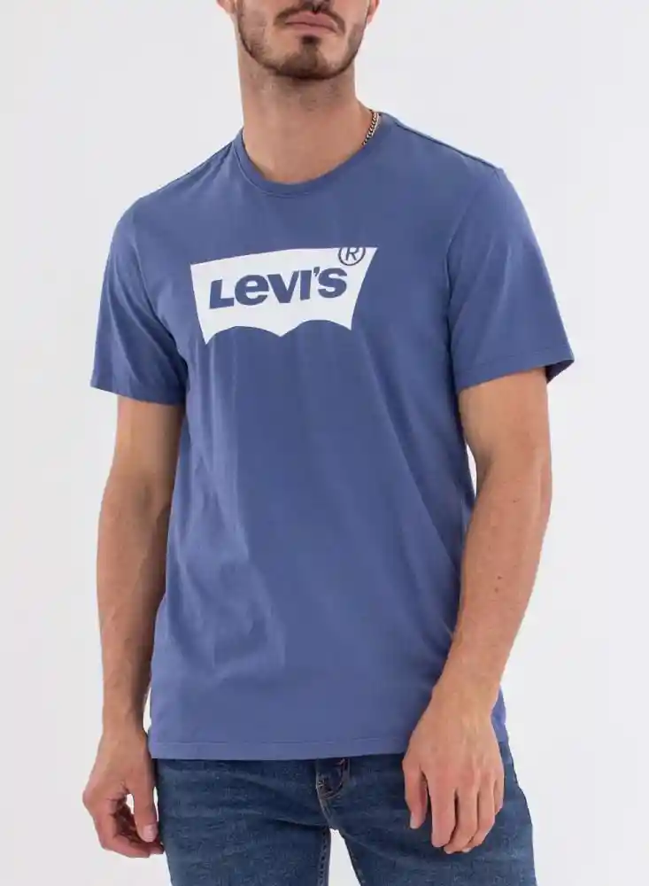 Camiseta Mc Hombre Xl-azul