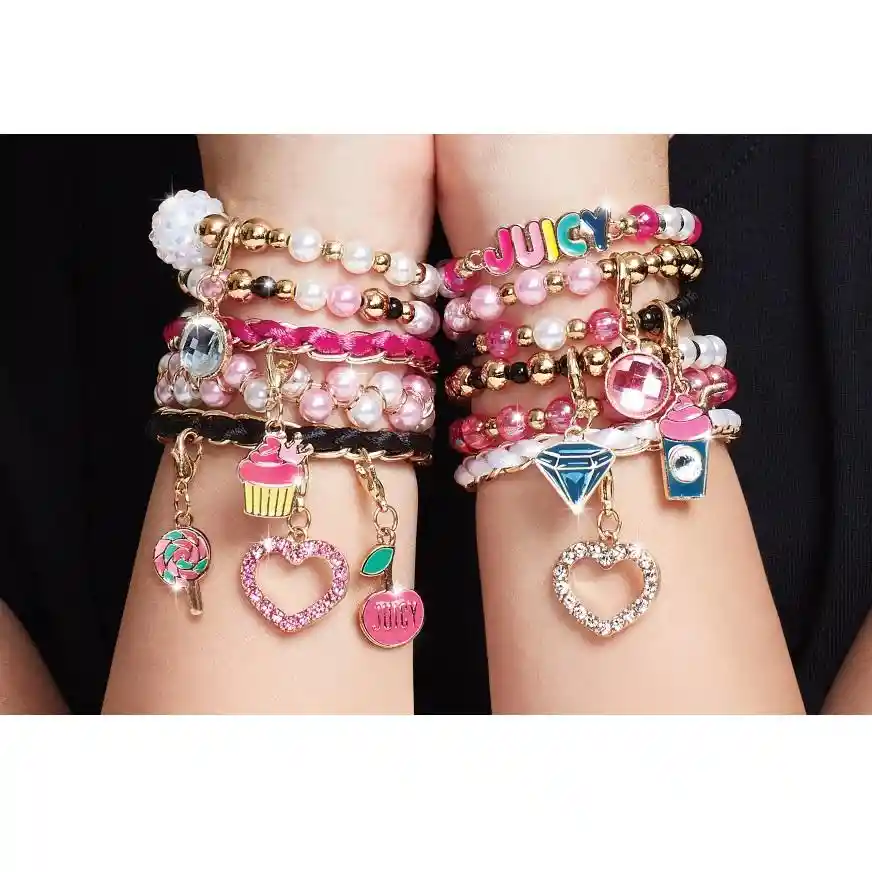 Set De Pulseras Juicy Couture Rosa 470 Pzs.