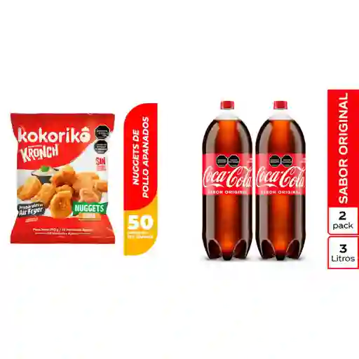 Combo Nuggets Kokoriko + Coca-Cola 3 L