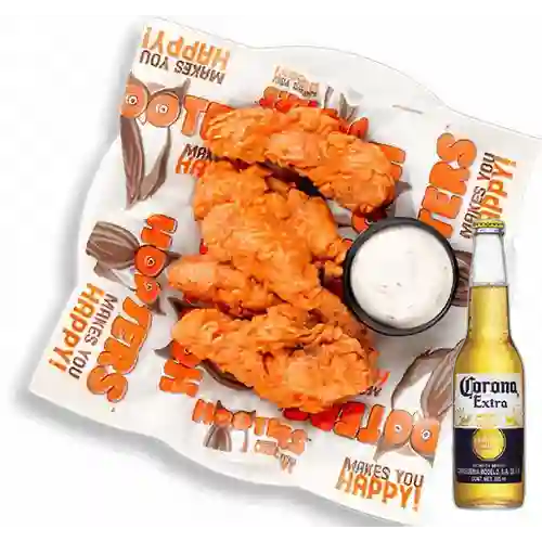 Combo Chicken Breast Strip + Cerveza Corona Bot. 355ml