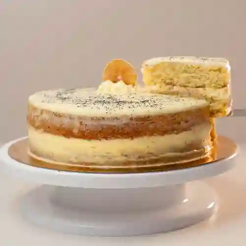 Torta Naranja y Amapola Porción