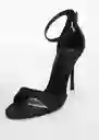 Sandalias Haka Negro Talla 40 Mujer Mango