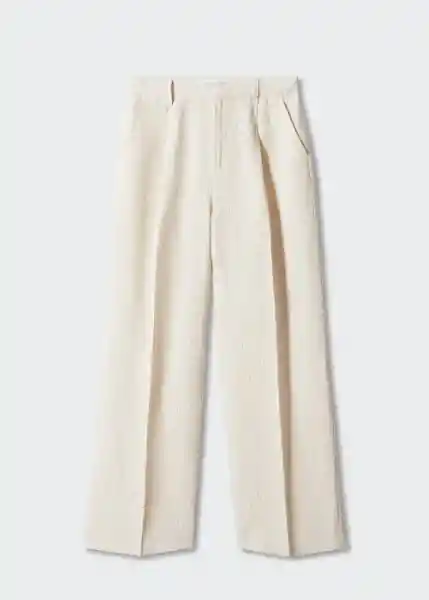 Pantalón Tomy Beige Talla 44 Mujer Mango