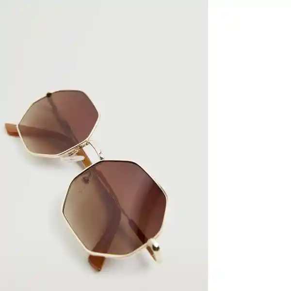 Gafas De Sol Sara Oro Talla 99 Mujer Mango