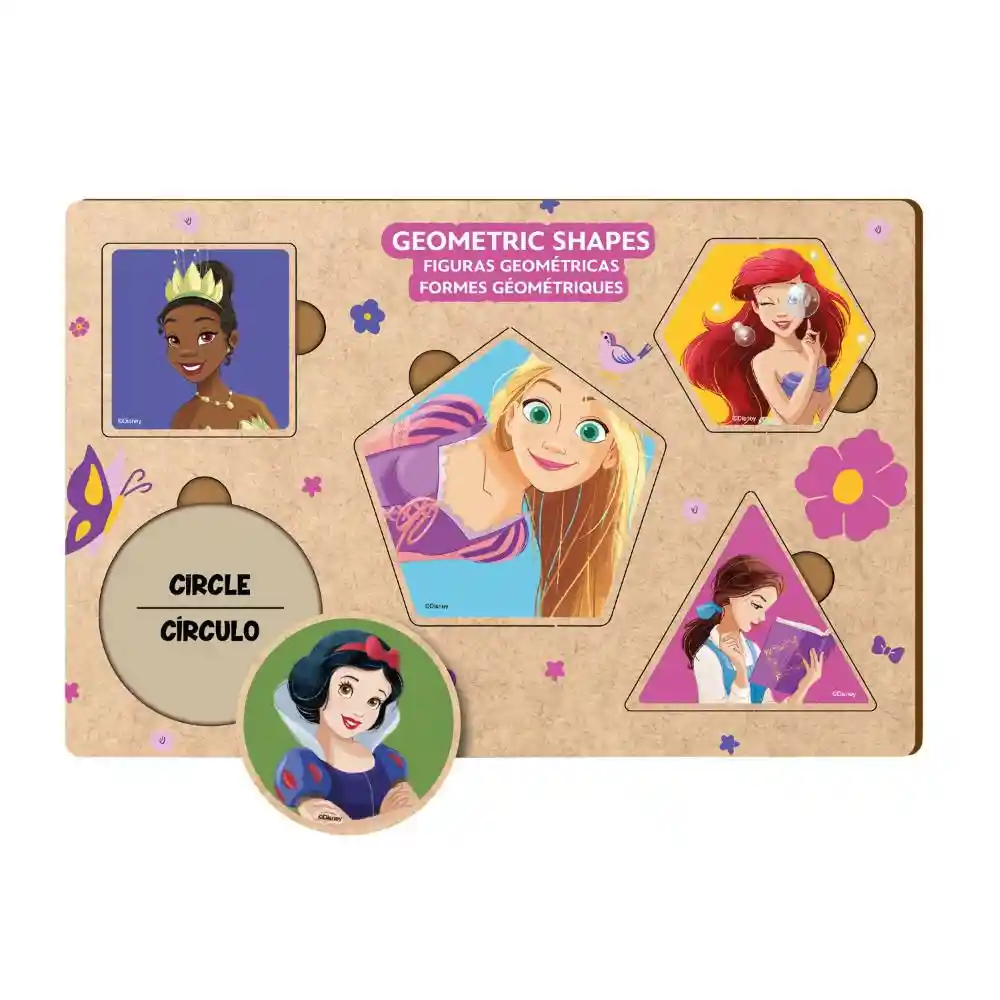 Tabla Figuras Geometricas Princesa Ronda