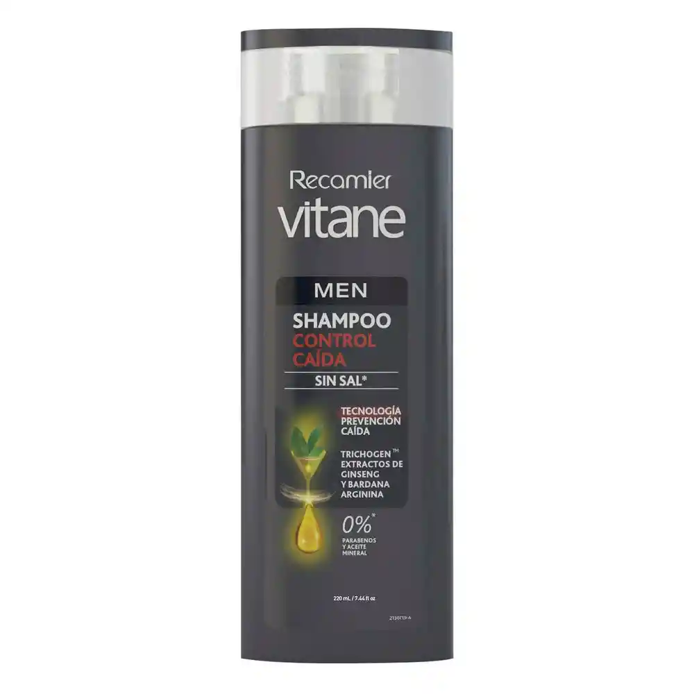 Vitane Shampoo Men Control Caída sin Sal