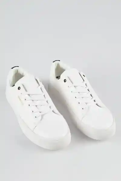 Koaj Tenis Urbanos Mensaje en Lateral Blanco Talla 38