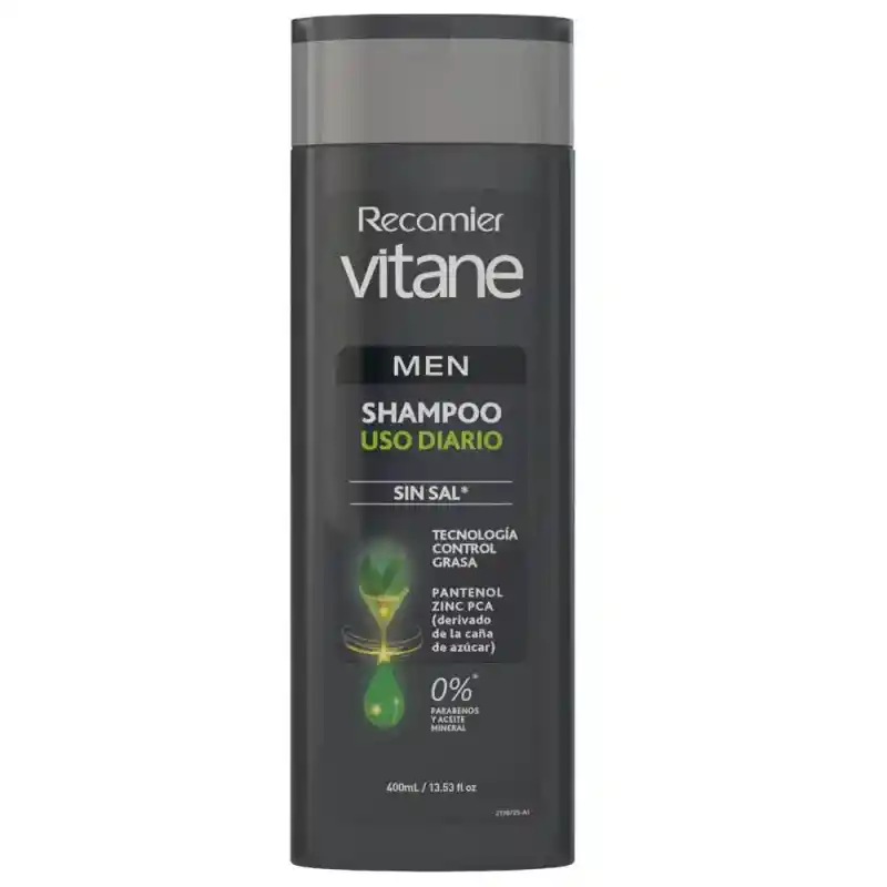 Vitane Shampoo para Men Pantenol Zinc