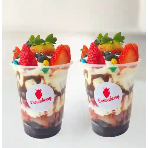 Combo de 2 Fresas con Crema de 12 Oz