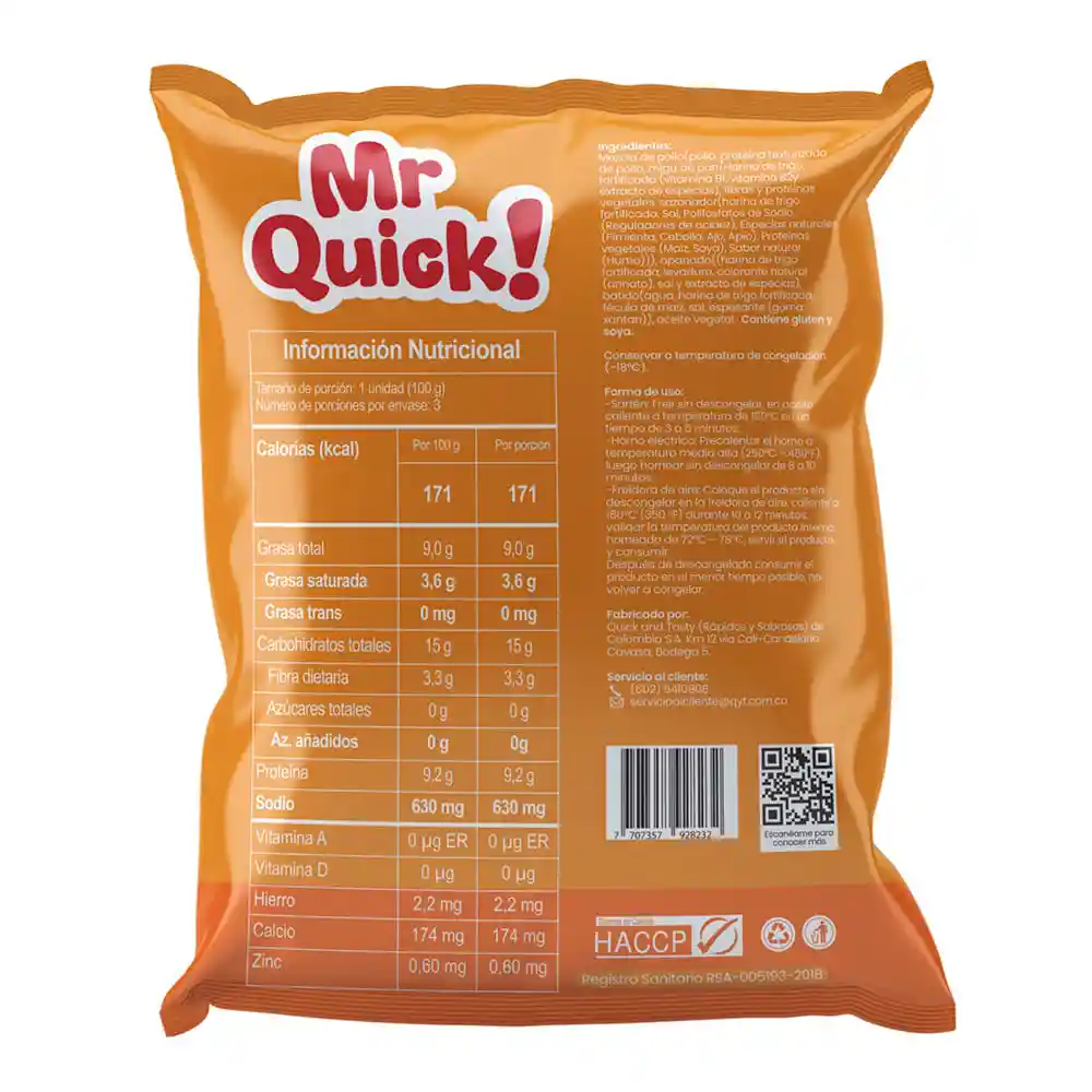 Milanesa Mr Quiick de Pollo Apanado
