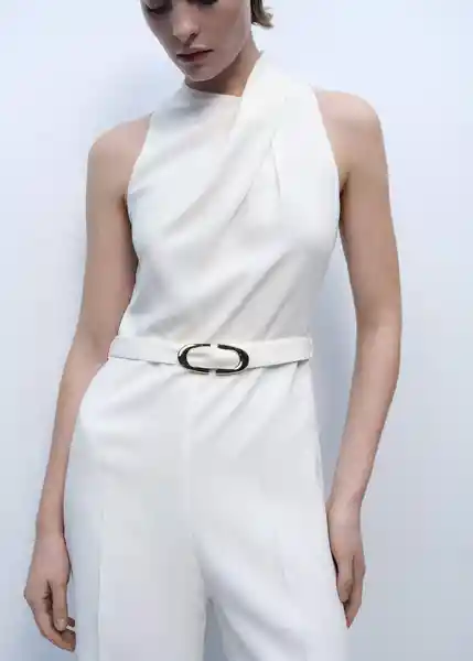 Enterizo Mono Padam Crudo Talla M Mujer Mango