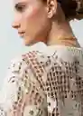 Camisa Tejido Crudo Marfil Mujer Claro Talla M/L 482G005 Naf Naf