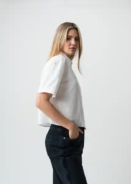 Camisa Mujer Crudo Puro Claro Talla S 013G302 Naf Naf