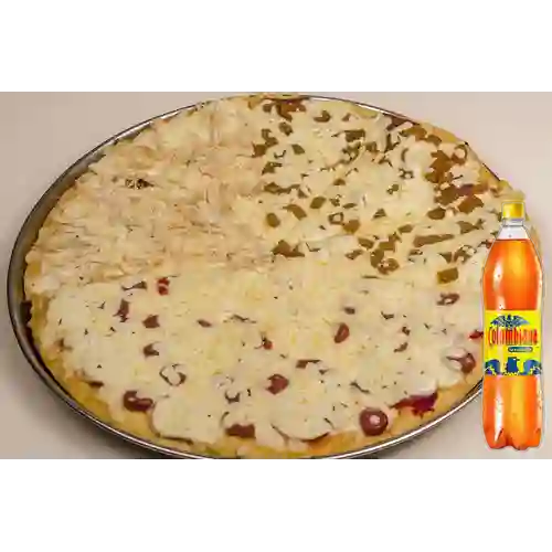 Combo Pizza Grande X Mitades 40Cm + Colombiana 1.5 l