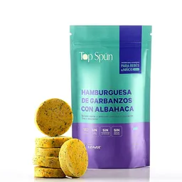 Hamburguesa Top Spun Garbanzos Albahaca