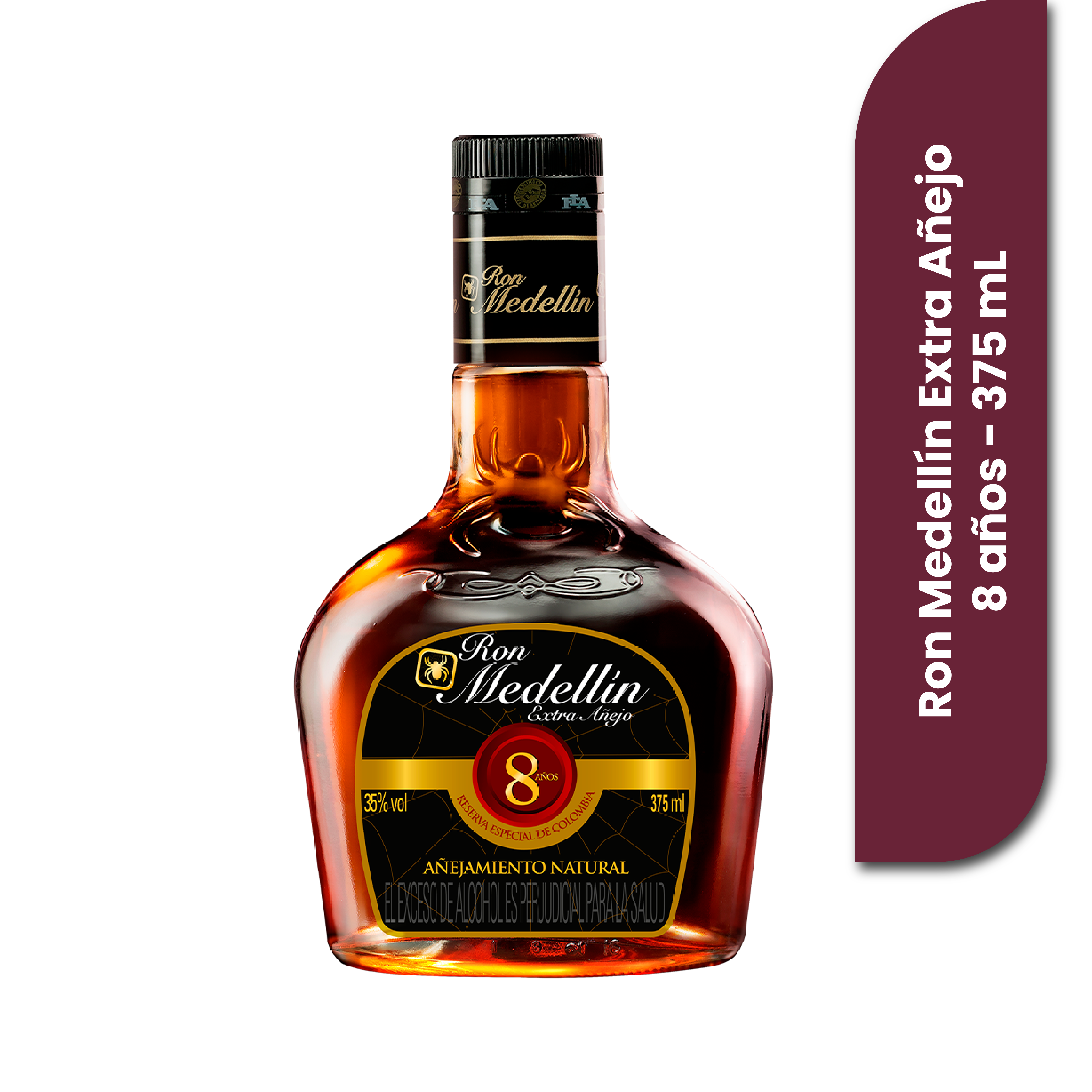 Ron Medellín Ron Extra Añejo 8 años 375 ml