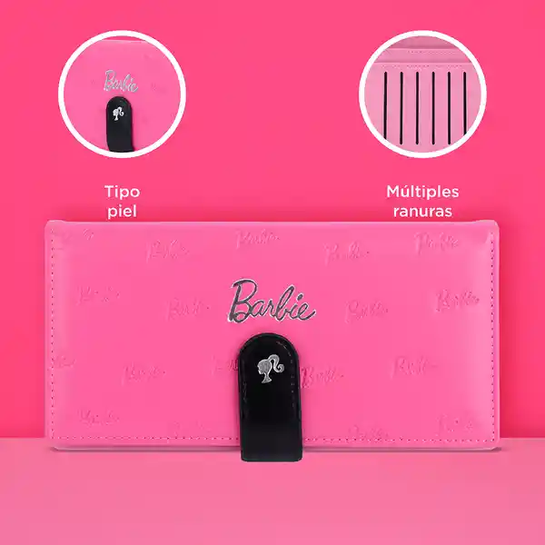 Cartera Para Mujer Grande Coleccion Barbie Rosa Intenso Miniso