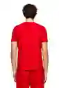 Diesel Camiseta T-Diegos-Ecosmallogo Rojo Talla S