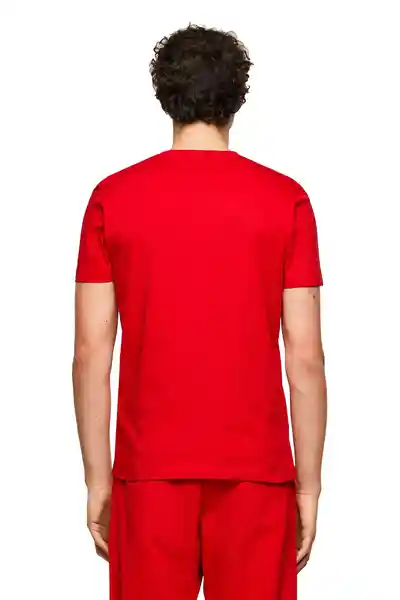 Diesel Camiseta T-Diegos-Ecosmallogo Rojo Talla S