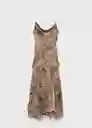 Vestido Livia Crudo Talla M Mujer Mango
