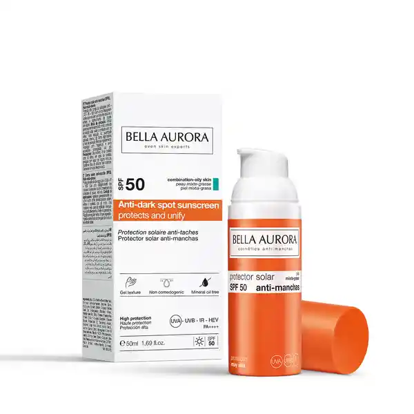 Bella Aurora Protector Solar Antimanchas Spf50 + Piel Mixta