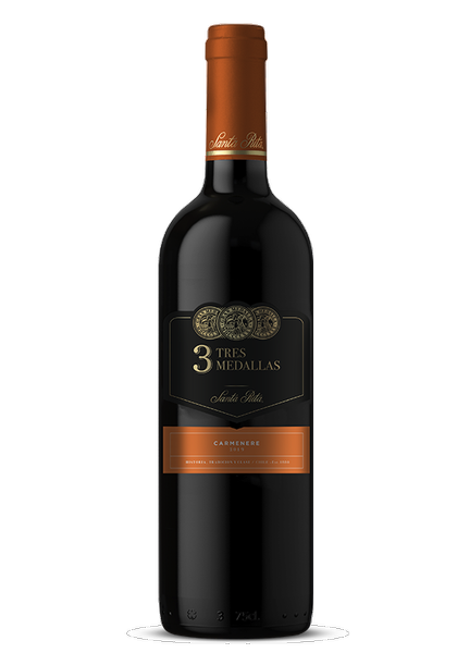 3 Tres Medallas Santa Rita Vino Tinto Carmenere 750 ml