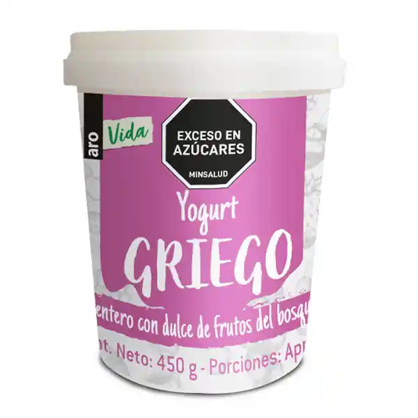 Yogurt Griego Vida Frutos Del Bosque Aro