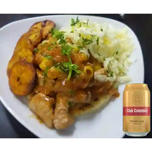 Combo Arepa Criolla + Club col. Dorada Lta 330ml