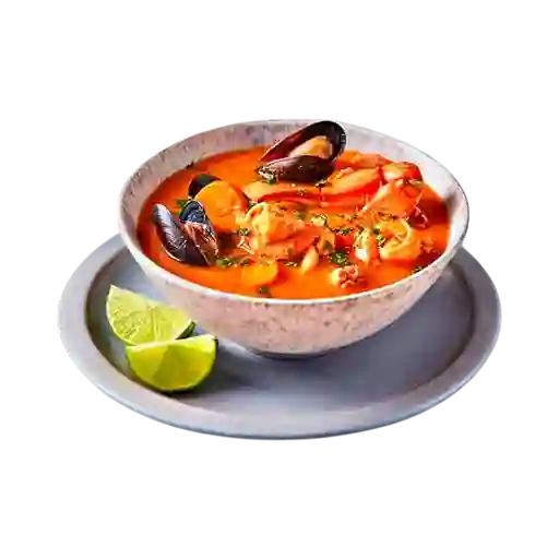 Sopa de Tortillas con Mariscos
