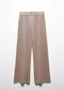 Pantalón Shine-a Oro Talla M Mujer Mango