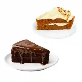 Torta chocolate + torta zanahoria - 2p