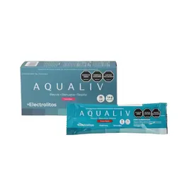 Aqualiv Bebida en Polvo Con Electrolitos Sabor Frutos Rojos