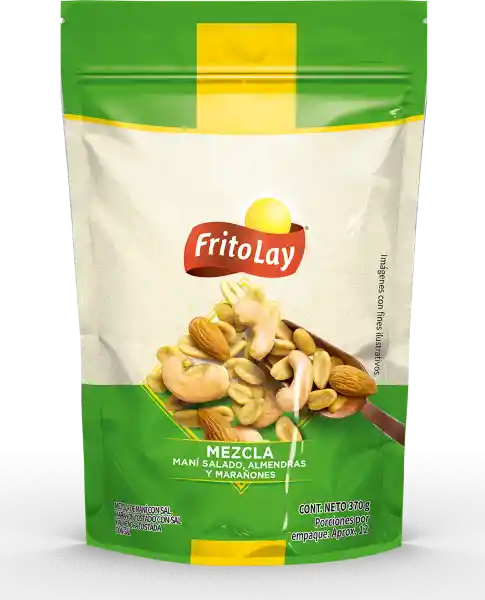 Fritolay Snack Mani Mezcla Nueces 370 g