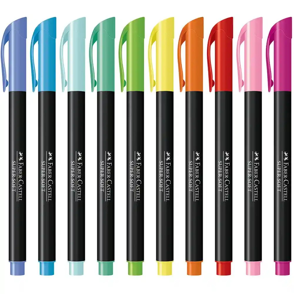   Faber Castell  Plumon Super Soft Pincel 20 unidades