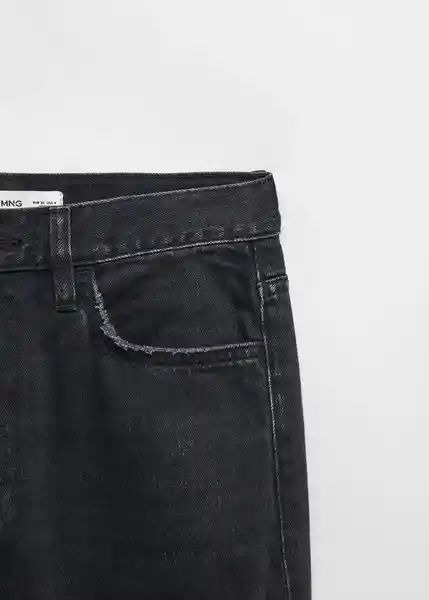 Pantalón Jean Matilda Tejano Negro Talla 44 Mujer Mango