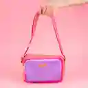 Bolso Crossbody Serie Bloques de Color Rosa Miniso