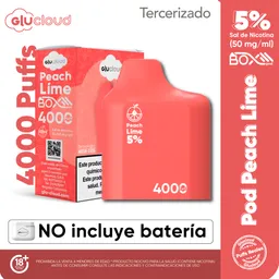 Glucloud Pod Peach Lime / 4000 Puff