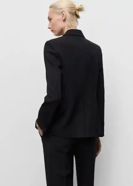 Blazer Americana Bergen Navy Talla M Mujer Mango
