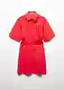 Vestido Cirilia Coral Talla XS Mujer Mango