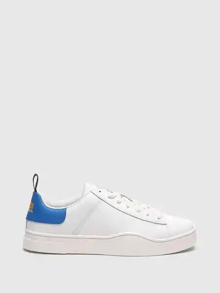 Diesel Tenis S-Clever Low Lace Blanco/Azul Talla 10.5