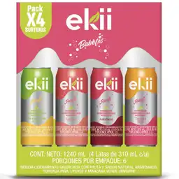 Ekii Pack Bebida Bubble Surtido
