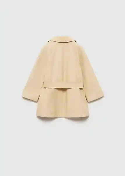 Saco Trench Gisele Arena Talla 70 Niñas Mango