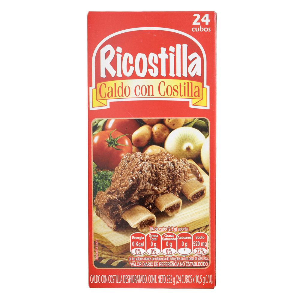 Ricostilla Caldo de Costilla en Cubos 252 g