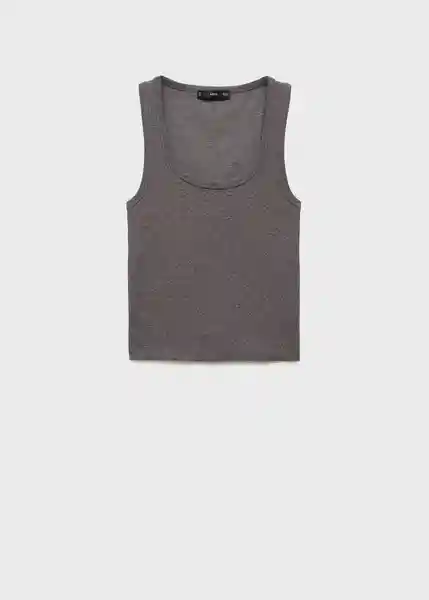 Top Xlindsay Gris Talla XL Mujer Mango