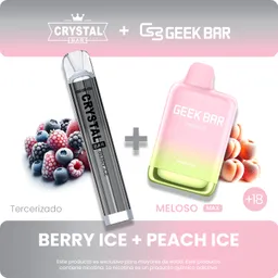 Combo 2 Geek Bar Max + Crystal Vape