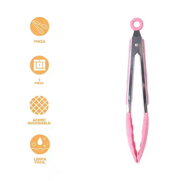 Pinza de Cocina en Silicona Serie Mis Pastelitos Rosa Miniso