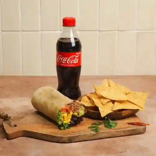 Promo Burro Bravo + Bebida + Nachos