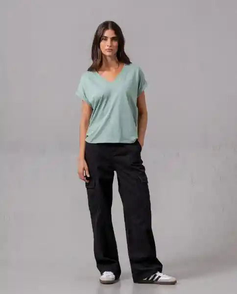 Camiseta Mujer Verde XL 209F100_VER155706 Rifle