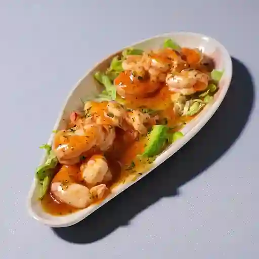 Ceviche de Camarón en Aguacate