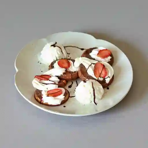 Waffles con nutella